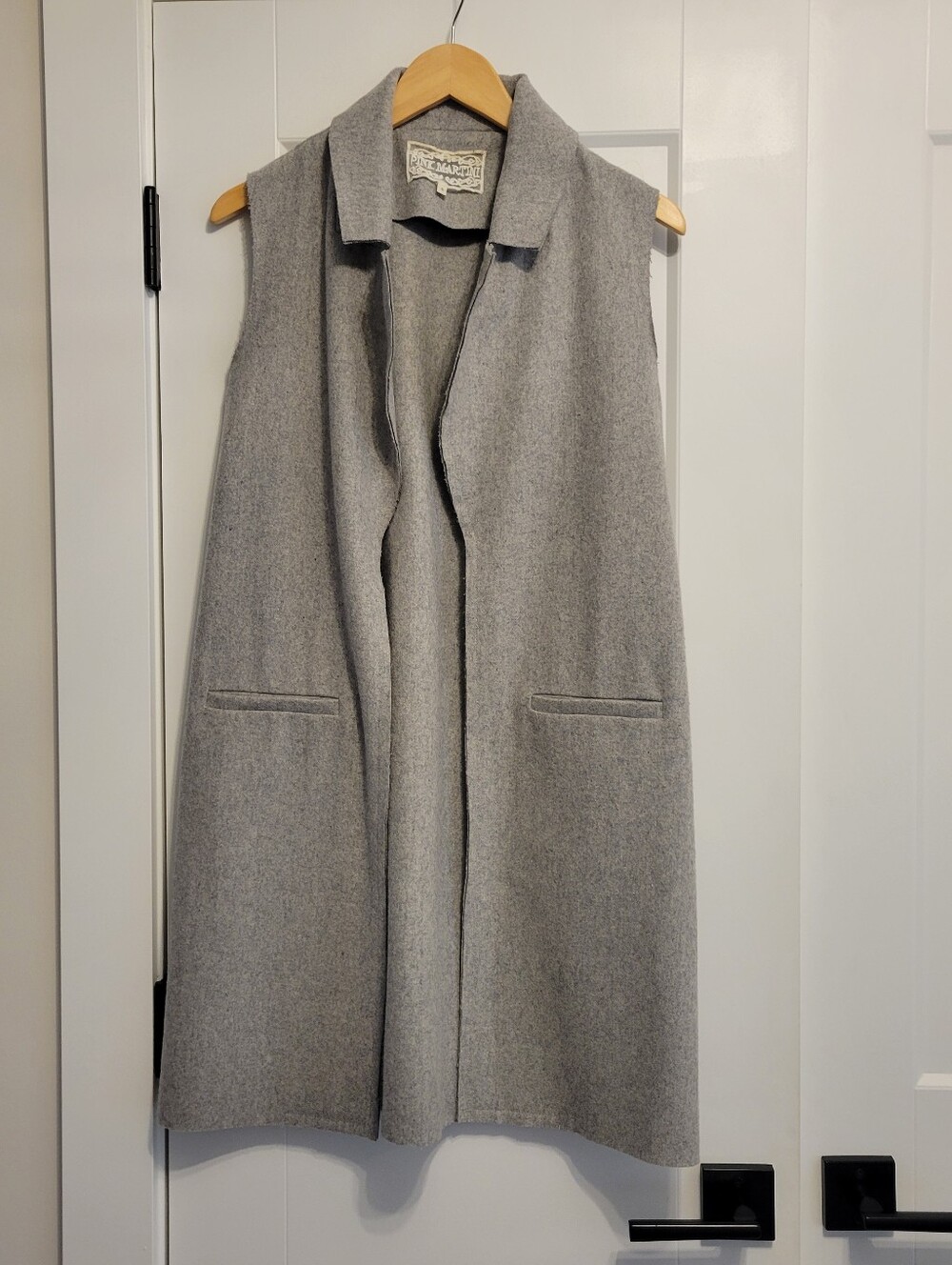 Pink MARTINI sleeveless Wool Blend Jacket